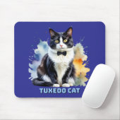 Elegante Smoking-Katze Mousepad (Mit Mouse)