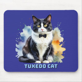 Elegante Smoking-Katze Mousepad