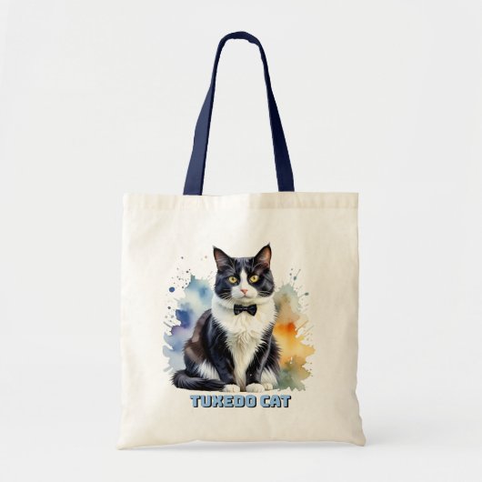Elegante Smoking-Katze Tragetasche (Vorne)
