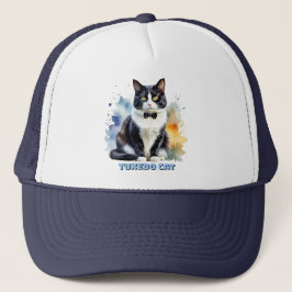 Elegante Smoking-Katze Truckerkappe