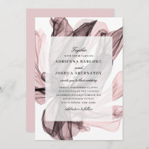 Elegante Smoky Floral Dusty Pink Wedding
