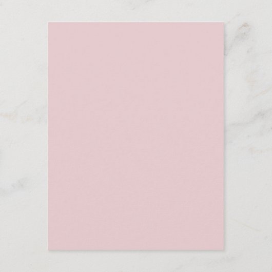 Elegante Smoky Floral Pink Wedding Card Begleitkarte (Rückseite)