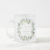 Elegante Snowberry+Eucalyptus Wreath Wedding Mattglastasse (Links)