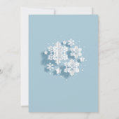 Elegante Snowflake CHRISTMAS HOLIDAY BRUNCH Einladung (Rückseite)