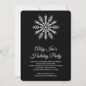 Elegante Snowflake Corporate Holiday Party Einladung (Vorderseite)