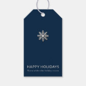 Elegante Snowflake - Feiertag Geschenkanhänger (Vorderseite)