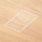 Elegante Snowflake Feiertage Acryleinladungen (Ablage )