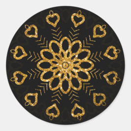 Elegante Snowflake Floral Mandala Stickers