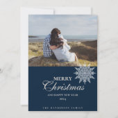 Elegante Snowflake | Frohe Weihnachten | Benutzerd (Vorderseite)