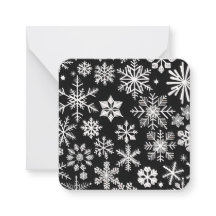Elegante Snowflake Mini Schwarz & Weiß Weihnachten