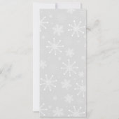 Elegante Snowflake Ornament Einladung (Rückseite)