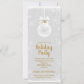 Elegante Snowflake Ornament Einladung (Vorderseite)