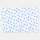 Elegante Snowflake Rotes Grün Weihnachten Moderne Geschenkpapier Set (Vorderseite)