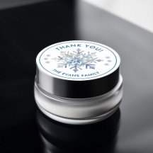 Elegante Snowflake Wasserfarbe Vielen Dank