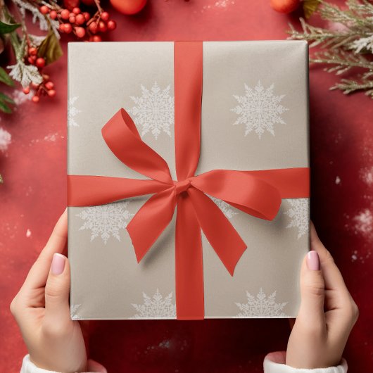 Elegante Snowflake | Wasserfarbe | Weihnachten | B Geschenkpapier