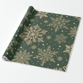 Elegante Snowflake Weihnachten Geschenkpapier (Ungerollt)