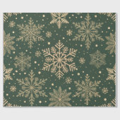 Elegante Snowflake Weihnachten Geschenkpapier (Flach)