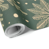 Elegante Snowflake Weihnachten Geschenkpapier (Rolleneckpunkt)