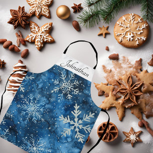 Elegante Snowflake Weihnachten Schürze