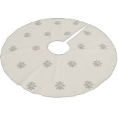 Elegante Snowflake Weihnachtsbaum Rock Polyester Weihnachtsbaumdecke (Schrägansicht)