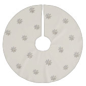 Elegante Snowflake Weihnachtsbaum Rock Polyester Weihnachtsbaumdecke (Vorderseite)