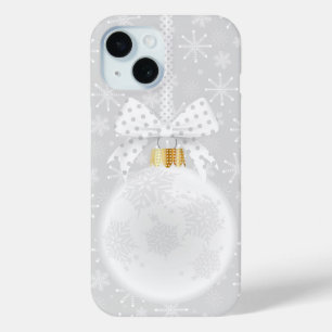 Elegante Snowflake Weißes Ornament Weihnachten Case-Mate iPhone Hülle