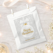 Elegante Snowflake Weißes Ornament Weihnachten Lec Geschenktütchen (Ausgeschnitten)