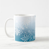Elegante Snowflake Winterurlaub Tasse (Links)