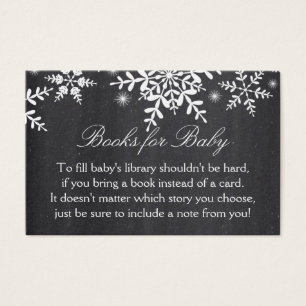 Elegante Snowflakes Babydusche bringen eine Book C