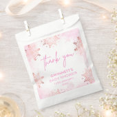 Elegante Snowflakes Babydusche Geschenktütchen (Ausgeschnitten)