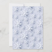 Elegante Snowflakes CHRISTMAS FERIENWOHNUNG BRUNCH Einladung (Rückseite)