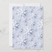 Elegante Snowflakes CHRISTMAS FERIENWOHNUNG BRUNCH Einladung (Rückseite)