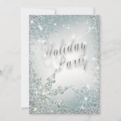 Elegante Snowflakes Dusty Aquamarin Mist Holiday P Einladung (Vorderseite)