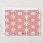 Elegante Snowflakes Frohe Weihnachten Custom Foto (Rückseite)