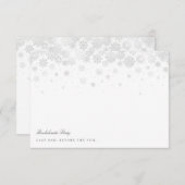 Elegante Snowflakes Junggeselinnen-Abschied Card Einladung (Vorne/Hinten)