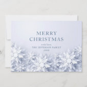 Elegante Snowflakes Weihnachten Gruß (Vorderseite)