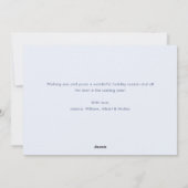 Elegante Snowflakes Weihnachten Gruß (Rückseite)