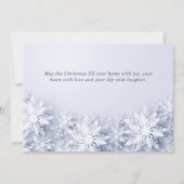 Elegante Snowflakes Weihnachten Gruß (Rückseite)