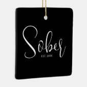 Elegante Sobriety Meilenstein Minimalistisch Keramikornament (Rechts)