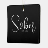 Elegante Sobriety Meilenstein Minimalistisch Keramikornament (Links)
