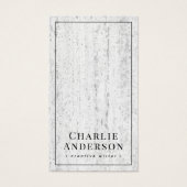 Elegante Social Media Stone Texture Visitenkarte (Vorderseite)