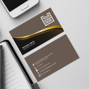 Elegante Social-Media-Symbole Firmenlogo Visitenkarte