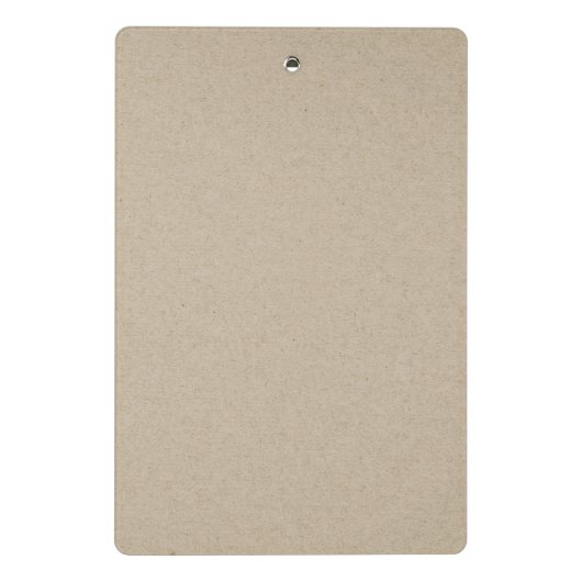 Elegante Soft Aqua Blue Gold Aqua Mini Klemmbrett (Rückseite)