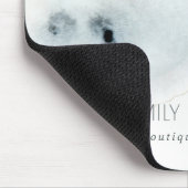 Elegante Soft Aqua Blue Gold Aqua Mousepad (Ecke)