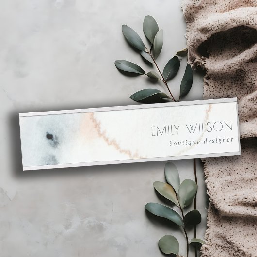 Elegante Soft Aqua Blue Gold Aqua Türschild