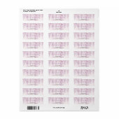 Elegante Soft Blush Lavendel Blumen Hochzeitsadres (Vorne)