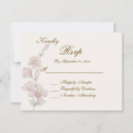 Elegante Soft Blush UAWG Wedding Card Einladung