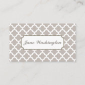 Elegante Soft Gray Business Card Visitenkarte (Vorderseite)
