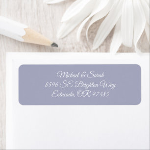Elegante Soft Lavender Lila Rücksendeadresse