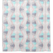 Elegante Soft Steel Imitate Ethnic pattern Dusche Duschvorhang (Vorderseite)